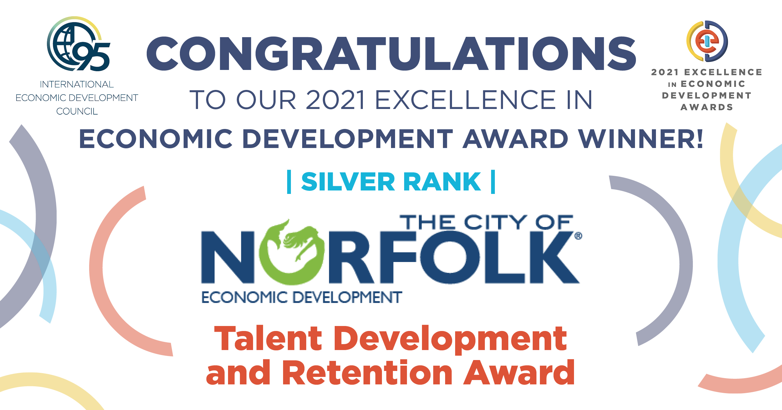 The City of Norfolk Department of Economic Development Receives Excellence in Economic Development Award from the International Economic Development Council