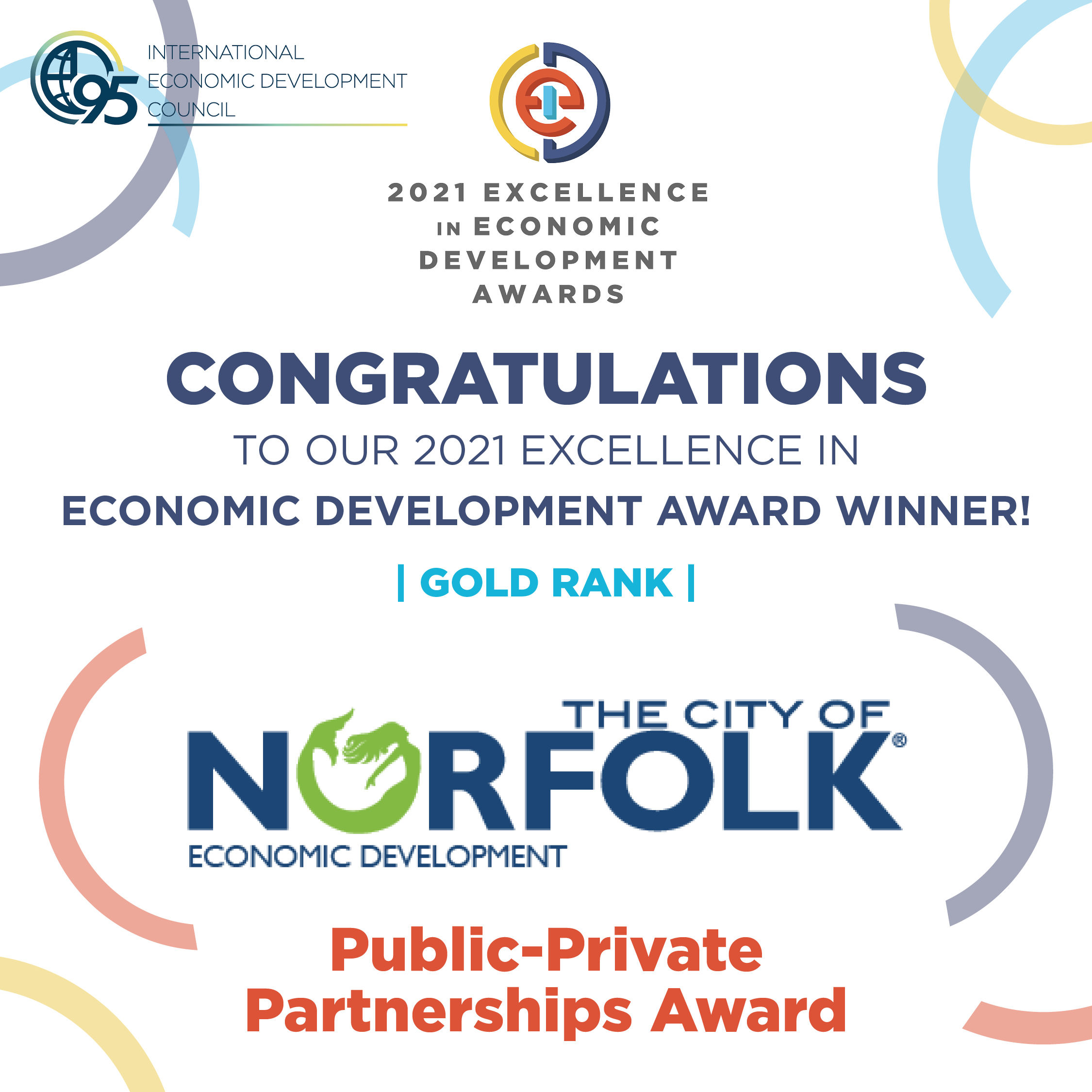 Norfolk Economic Development Department Receives Excellence in Economic Development Award from the International Economic Development Council
