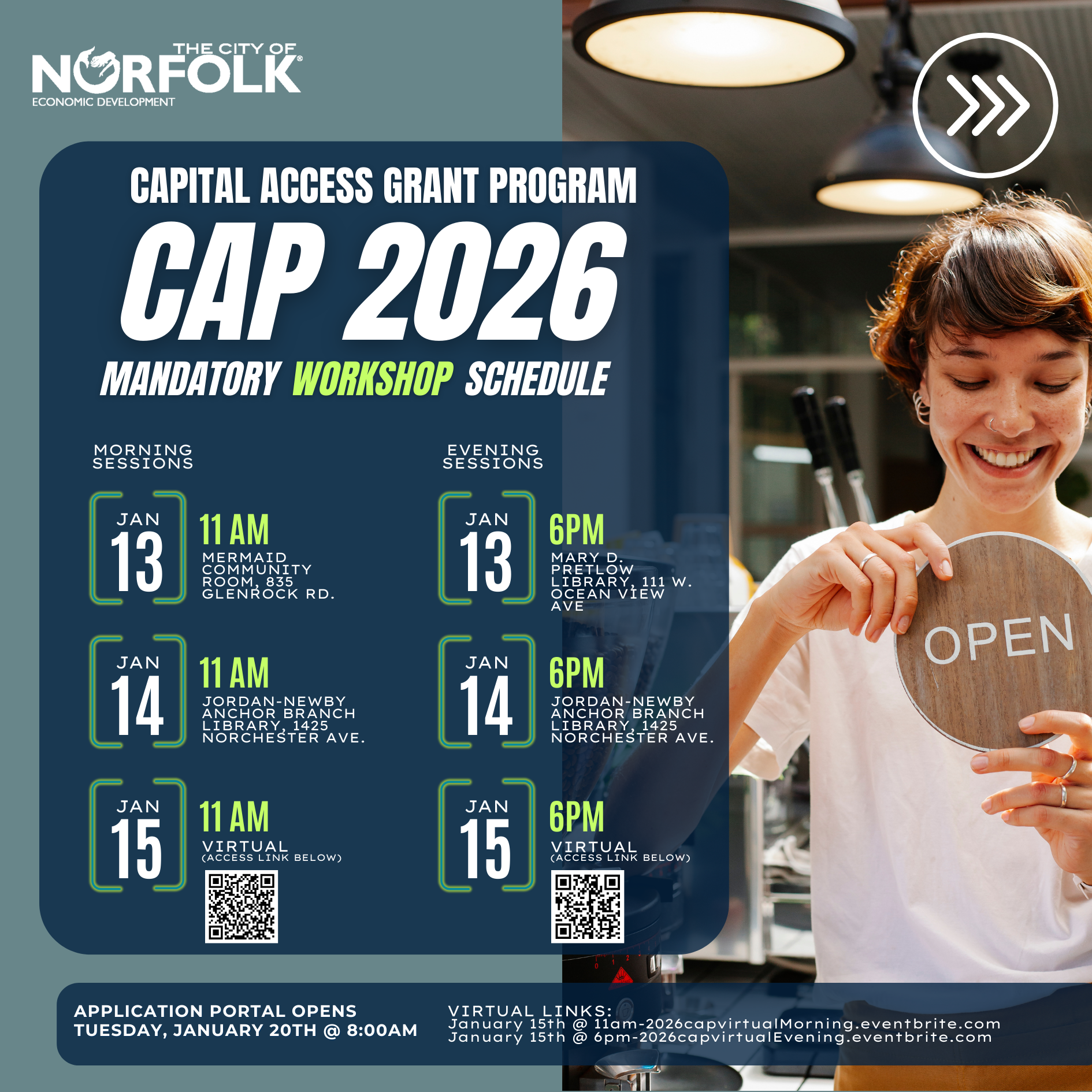 CAP 2026 Mandatory Workshop Schedule